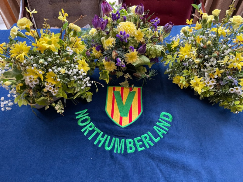 Superb flower arrangements by our own Michele McKenzie brightened up the clubhouse